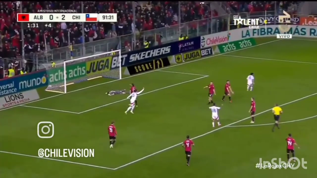 Gol de Victor Davila | Albania 0-3 Chile | Amistoso internacional 2024