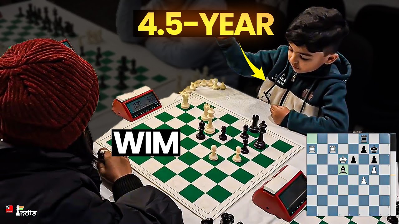 Can a 4.5-year-old hold his ground against a WIM? Chandreyee Hajra v Anish Sarkar