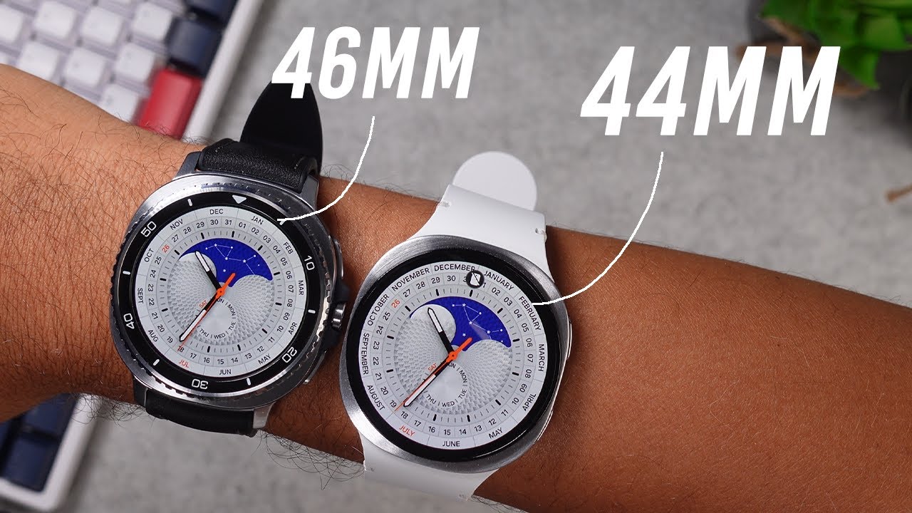 Samsung Galaxy Watch 8 - 44mm vs 46mm Classic Size Comparison on Wrist!