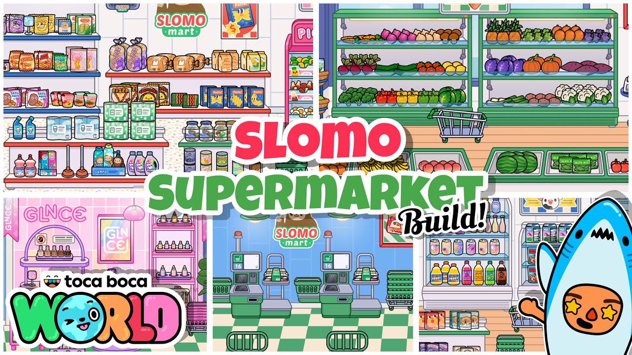 Постройка супермаркета Slomo! 🛍️ | Toca boca World (дизайн дома)