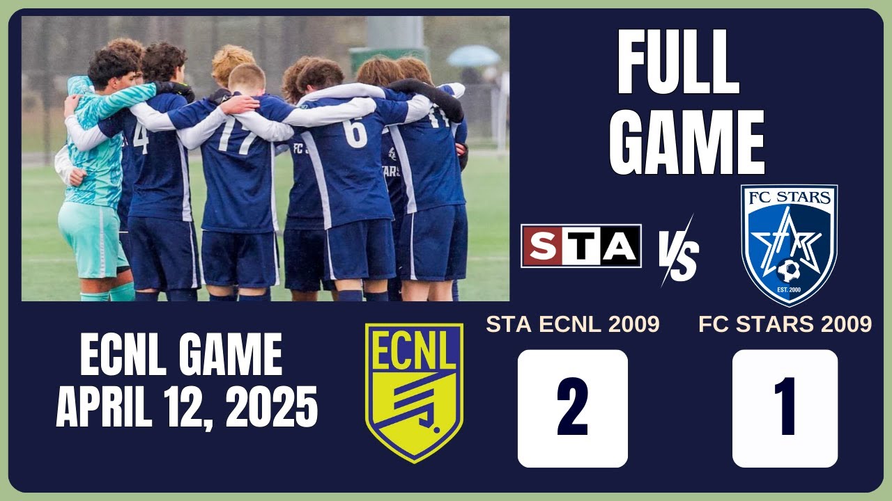 STA 2009 ECNL vs FC Stars 2009 Boys ECNL – Game Film on April 12, 2025