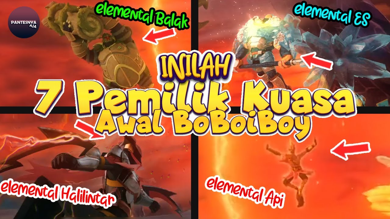 7 Pemilik Awal Kuasa Elemental Boboiboy