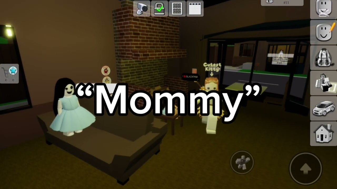 Trolling as Betty jo the haunted doll in Brookhaven (i thought the kid left)