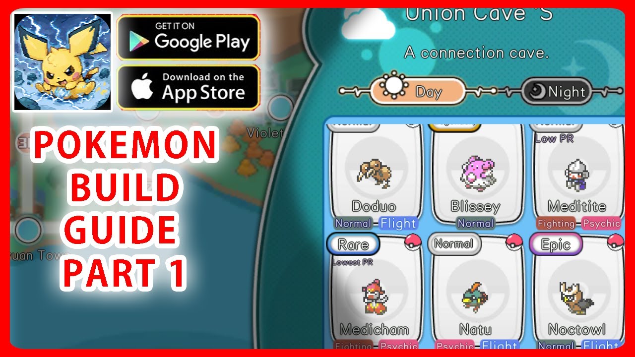 Pocket Pixel/ Pocket Isekai & Pokemon Build Guide Part 1: Union's Cave: Blissey, Machamp, Medicham