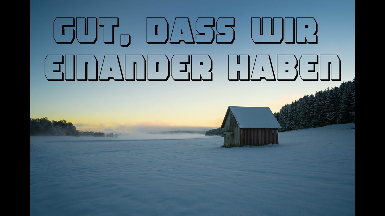 Lyric Session I Gut, dass wir einander haben 1990 I Benjamin Brecht I Manfred Siebald