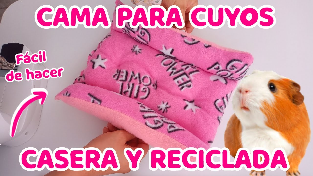 CAMA de polar para Cuyos o Cobayas - Fácil de hacer Sin coser