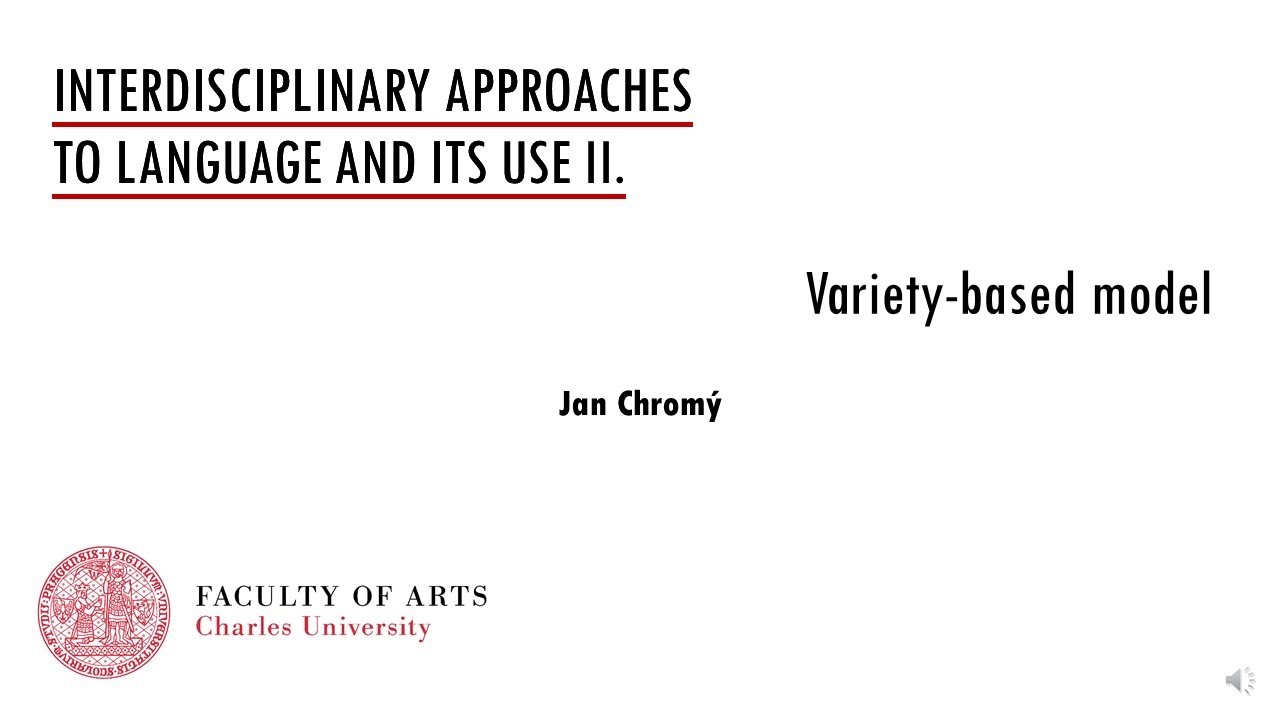 Approaches II: 05b Variety-based model