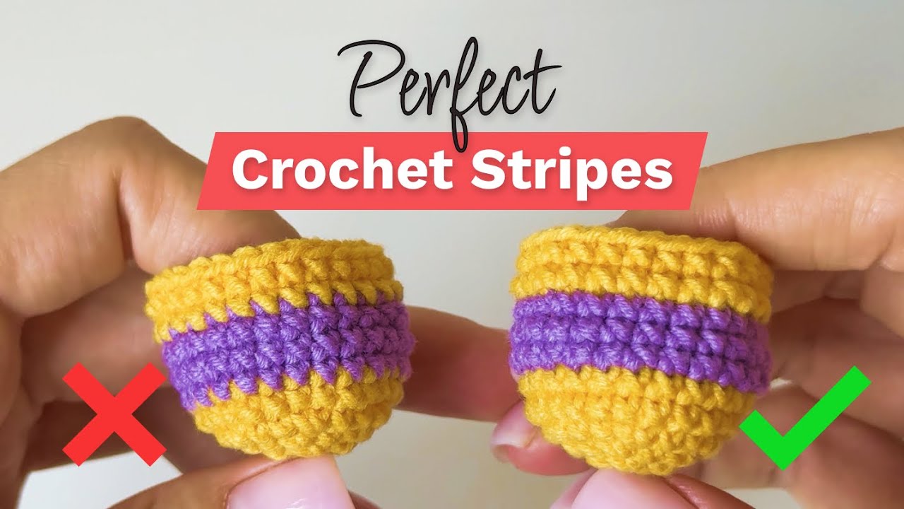 How to Change Yarn Colors in Crochet for Stripes | Clean Color Change