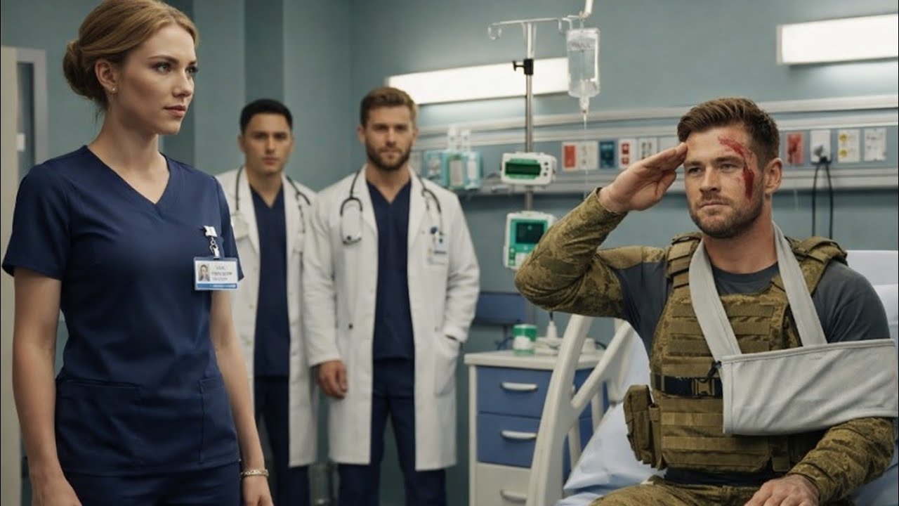 The doctors laughed at the new nurse until the wounded captain saluted her, and the room was silent 