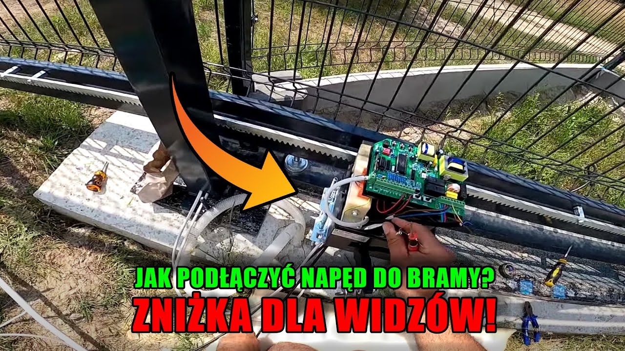 Jak samemu zamontować napęd do bramy?. Montaż napędu, podłączanie. Zniżka dla naszych widzów! cz2.