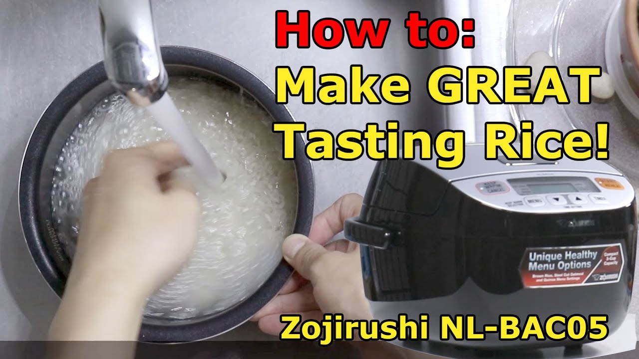 Want Great Tasting Rice? Follow Zojirushi's Tips! (I use the Micom NL-BAC05 Cooker)