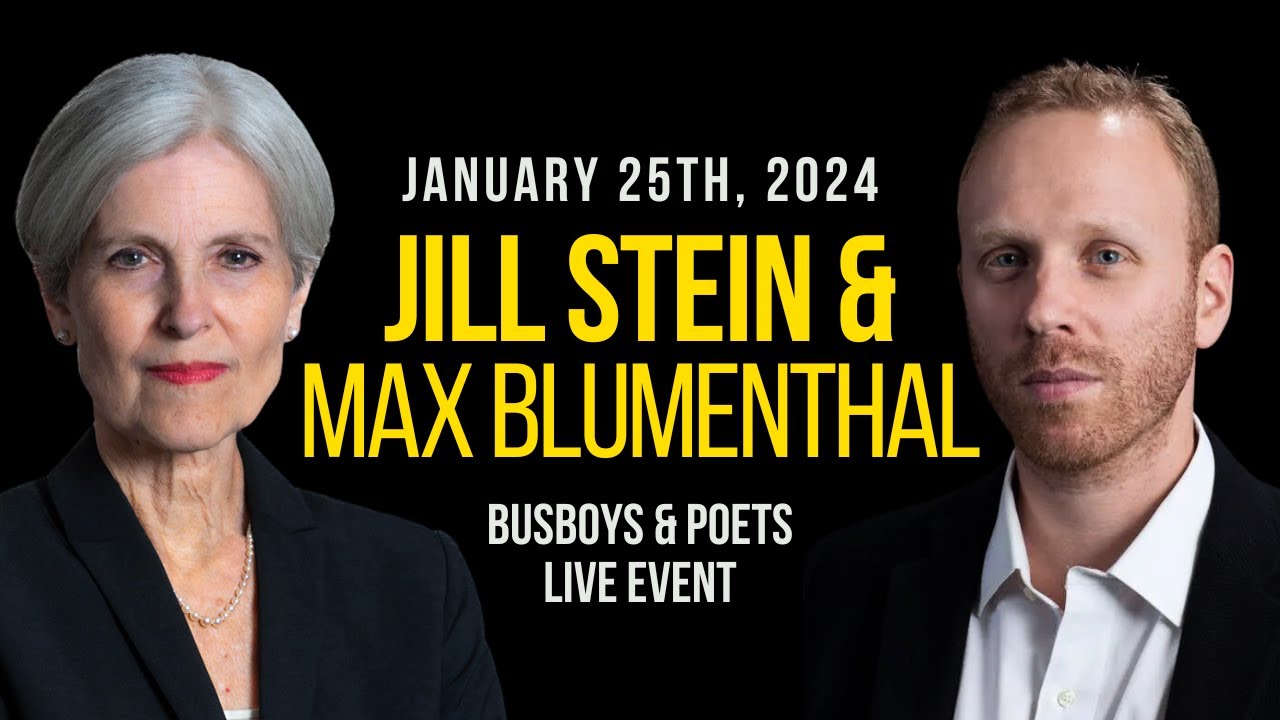 Dr. Jill Stein in conversation with Max Blumenthal | Live Event at Busboys and Poets