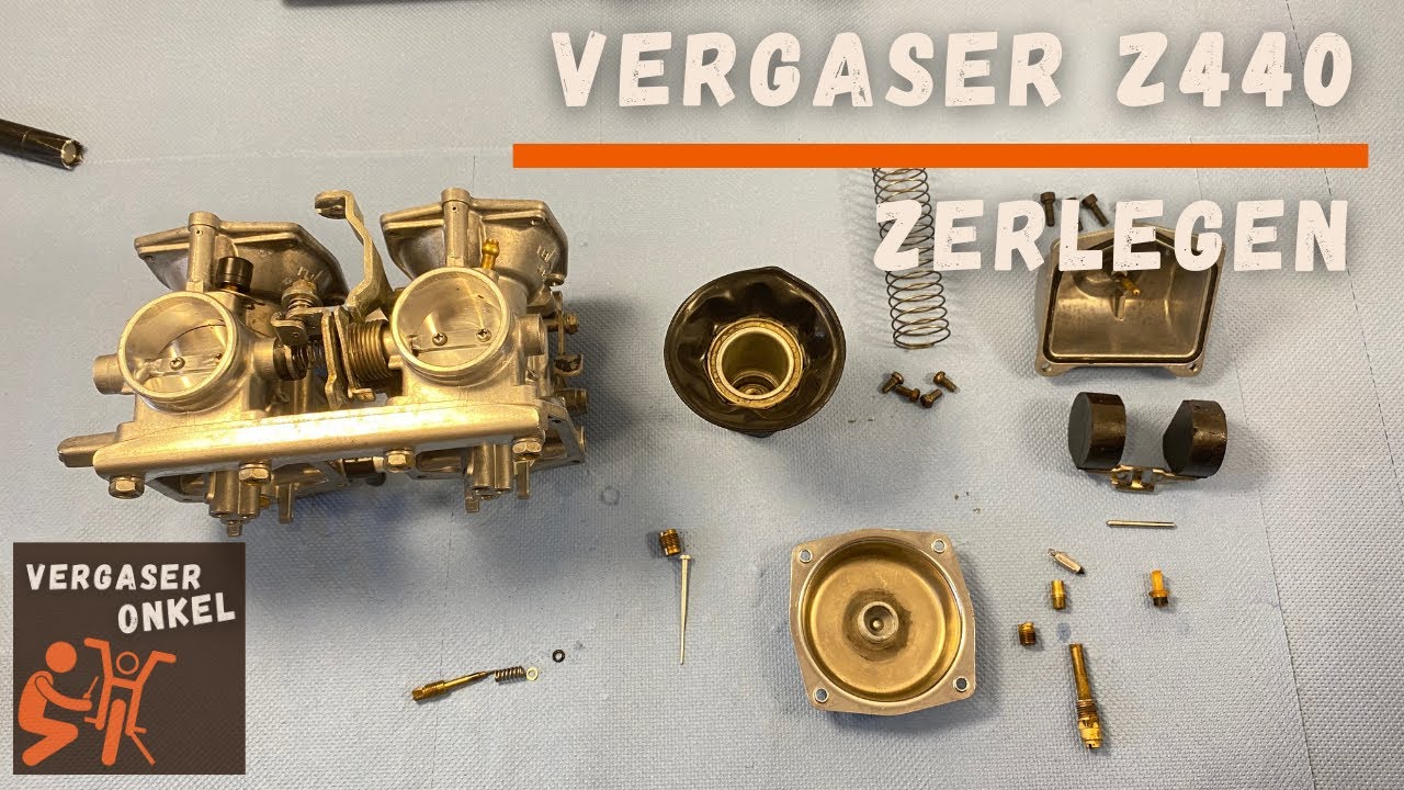 Vergaser Kawasaki Z440 zerlegen, ausführlich erklärt vom Vergaseronkel