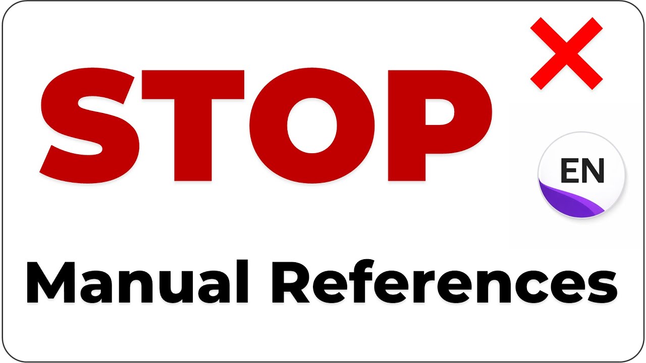 STOP Manual References | EndNote Tutorial for Thesis, PhD & Research Papers