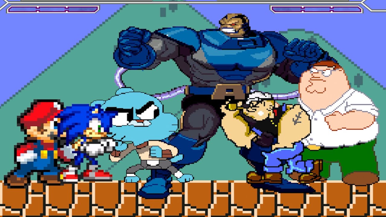 SONIC, MARIO & GUMBALL TEAM UP AND DESTROYS MUGEN CHARACTERS IN SURVIVAL MODE