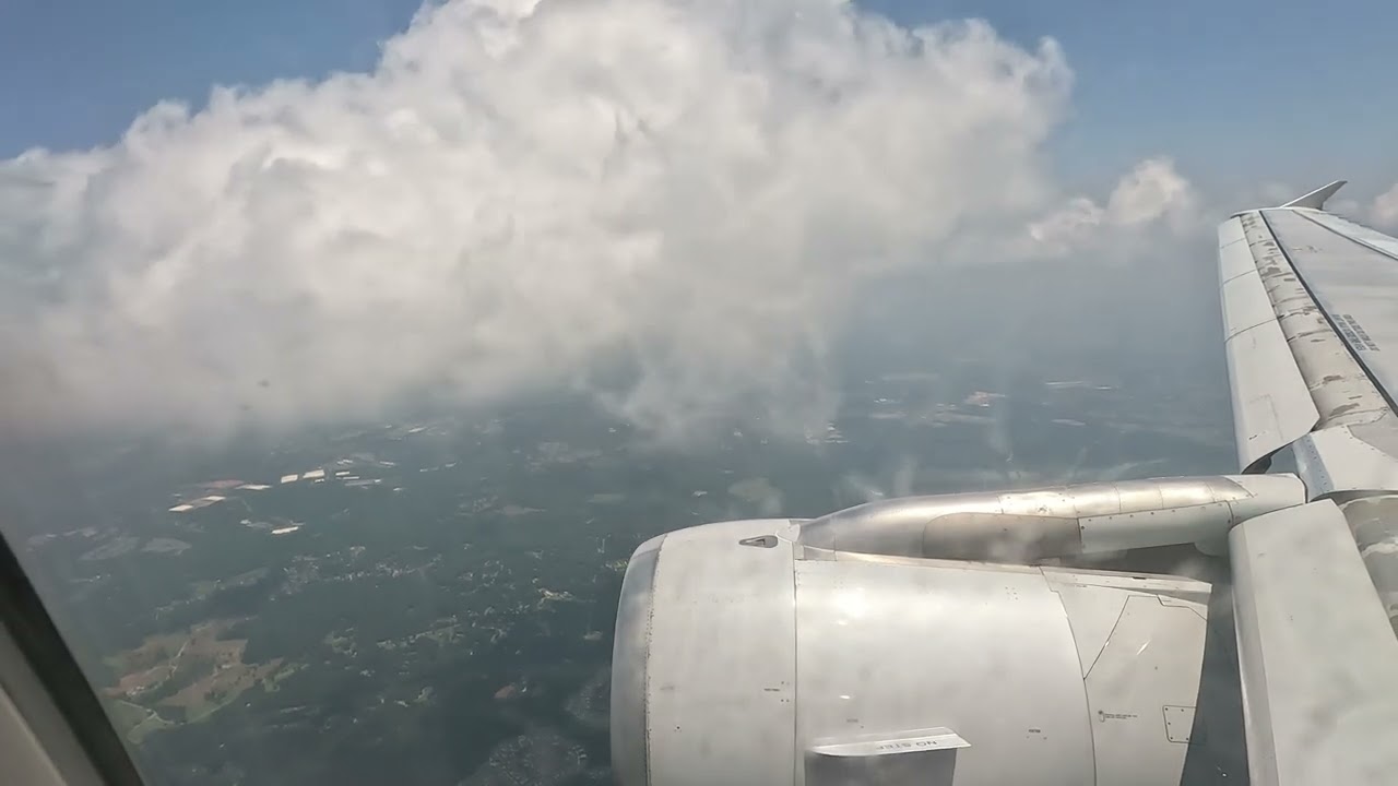 American Airlines Airbus A320 Landing In Charlotte CLT | Flight 2497