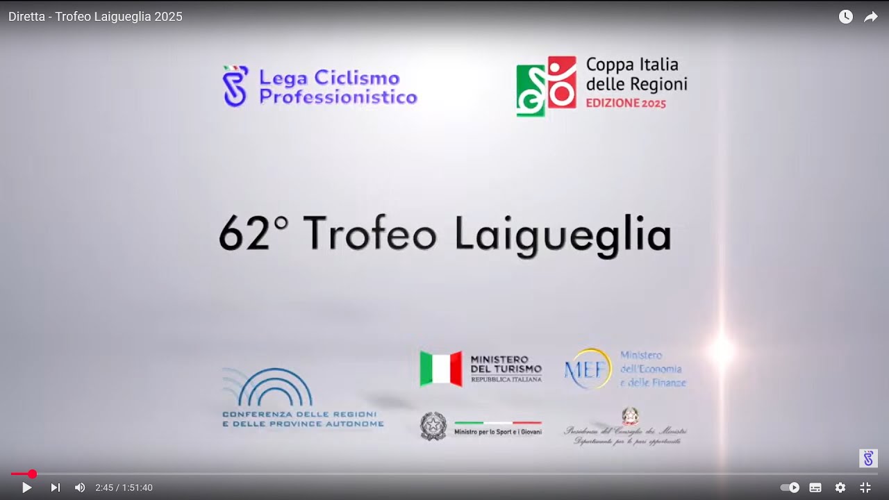 Diretta - Trofeo Laigueglia 2025