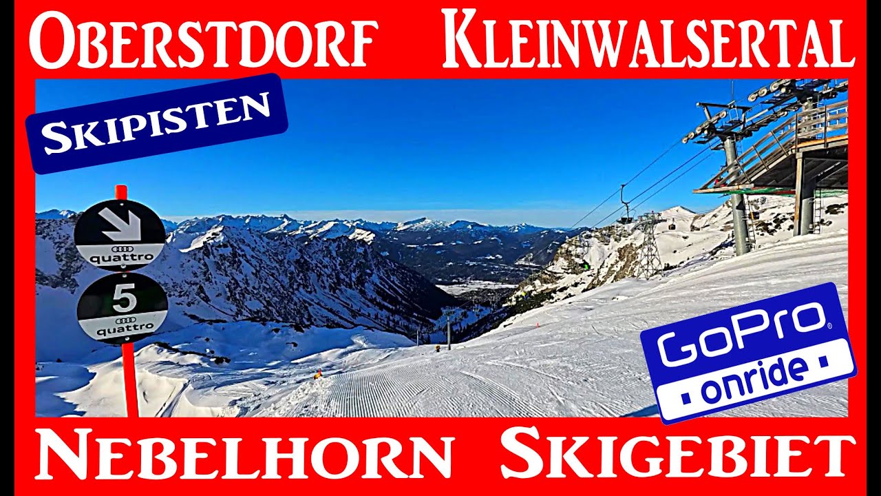 NEBELHORN Skigebiet OBERSTDORF KLEINWALSERTAL Pisten ONRIDE GoPro