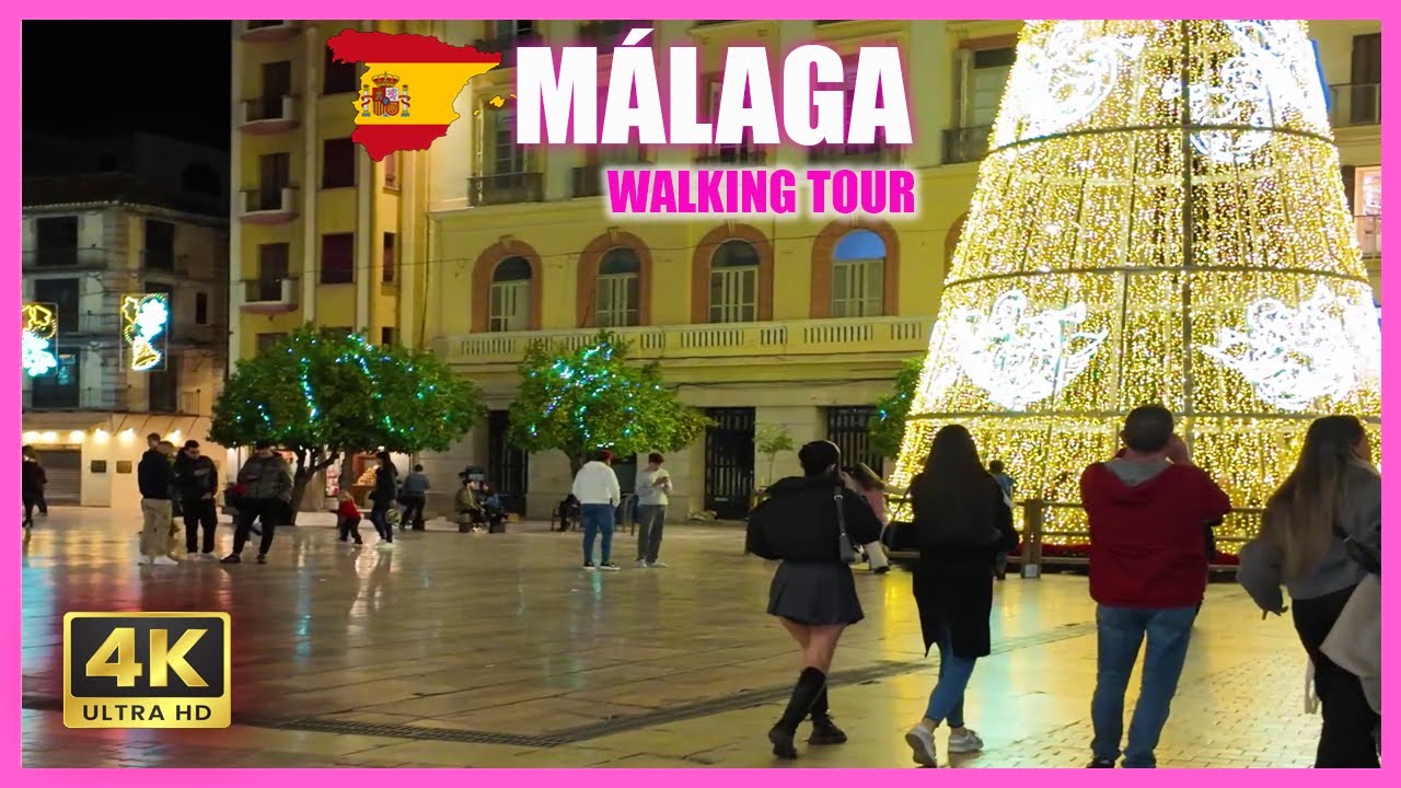 Spain Christmas Lights 2024 Costa del Sol  Málaga 4K