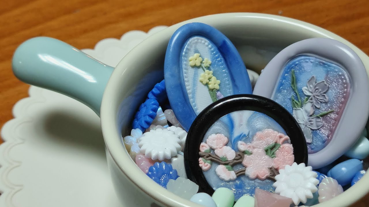 🌿꽃과 여름의 삼원색 실링 왁스 ASMR | 배경 랜덤 실링 왁스