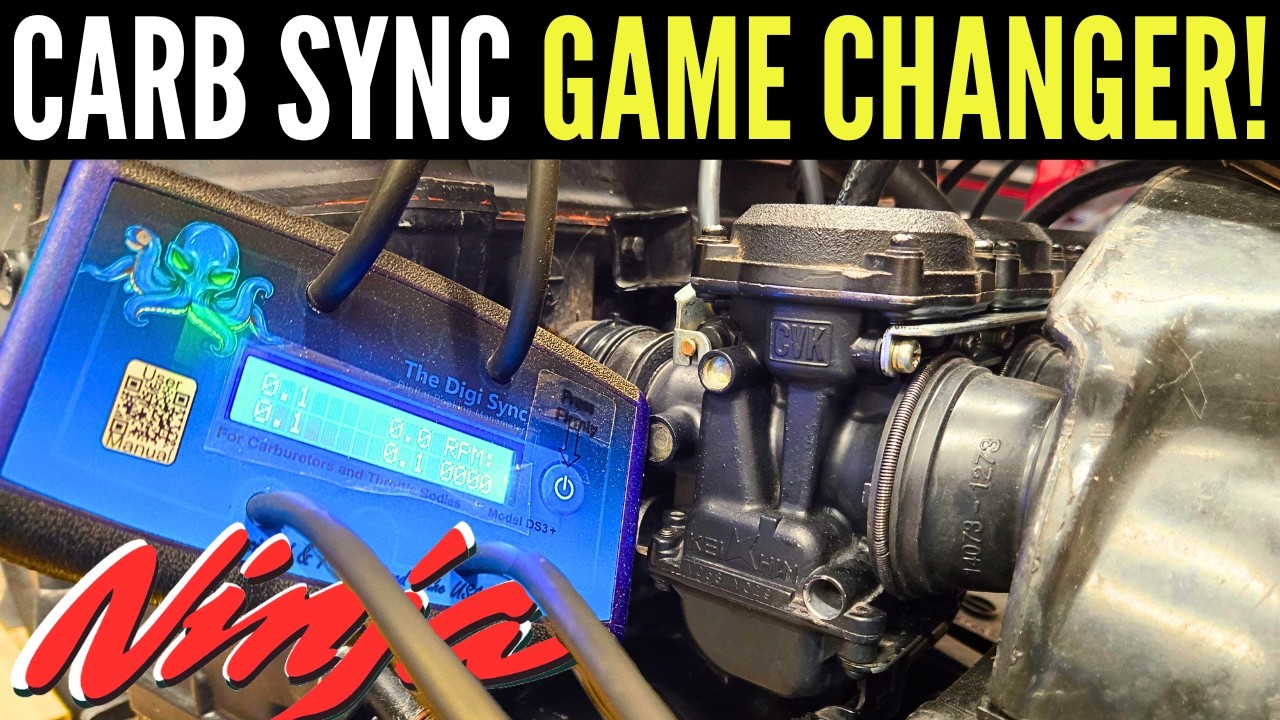 Syncing Motorcycle Carbs with the NEW DIGI SYNC on a GPZ900R