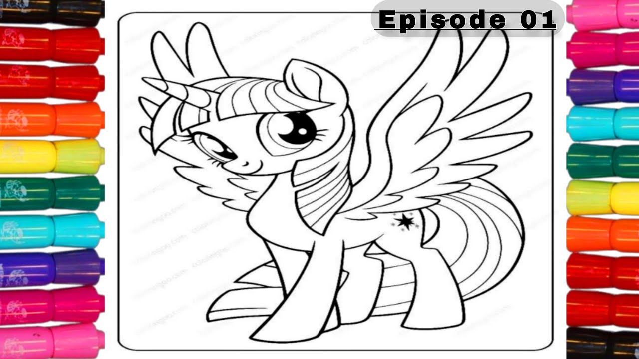 Unicorn 🦄 drawing 🎨🖌️ | Unicorn 🦄 cartoons |Episode #01 | Colouring 🌈✨ craft.