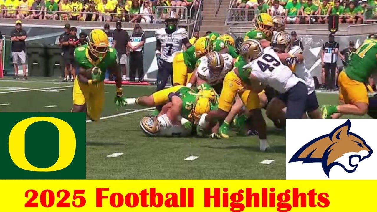 Montana State vs #7 Oregon Football Game Highlights 8 30 2025
