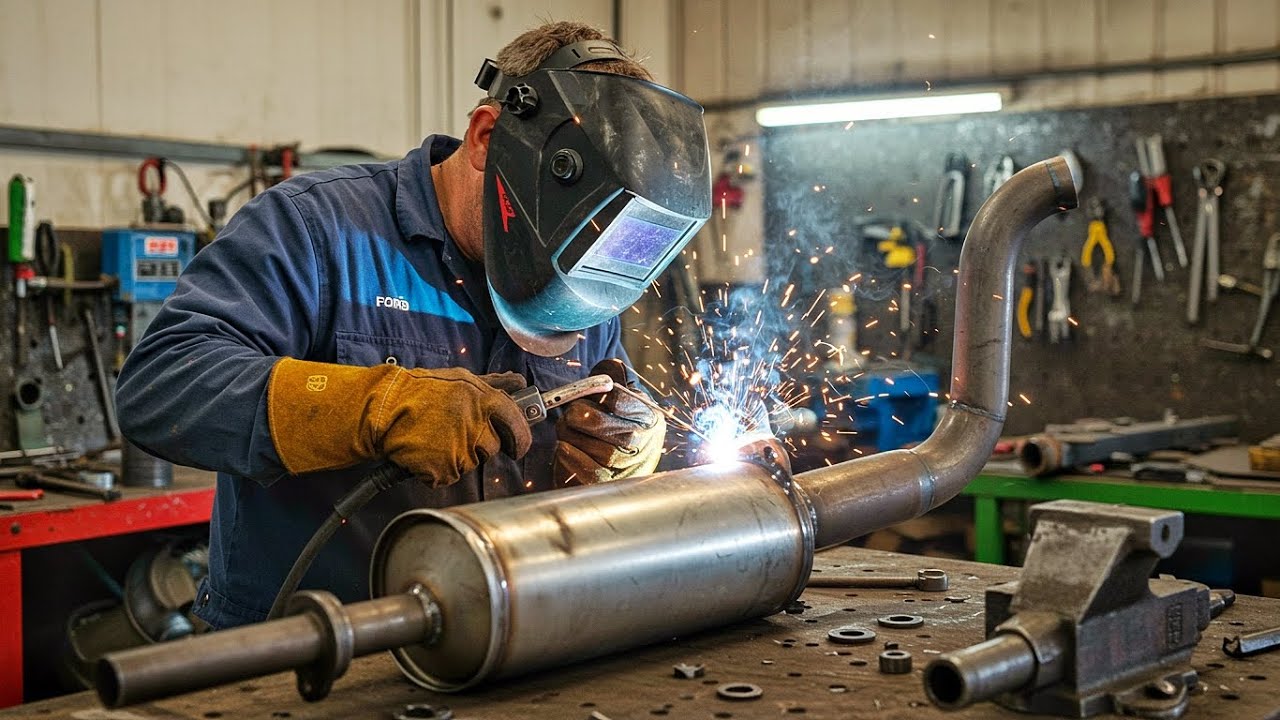 How Ford 3610 Uk Tractor Silencer is Produced | Tractor Silencer Manufacturing