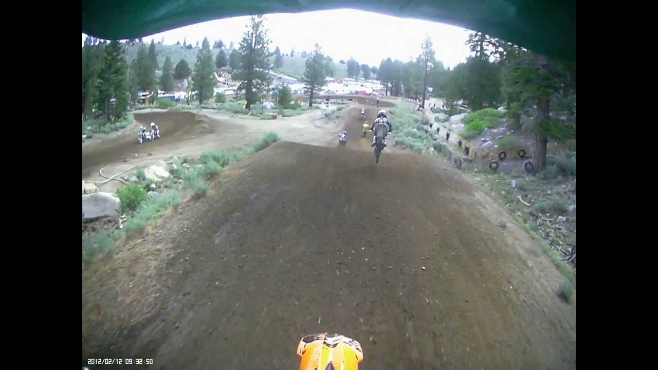 Motovision Goggles 2013 Monster Energy Mammoth Motocross 65cc 1st Practice