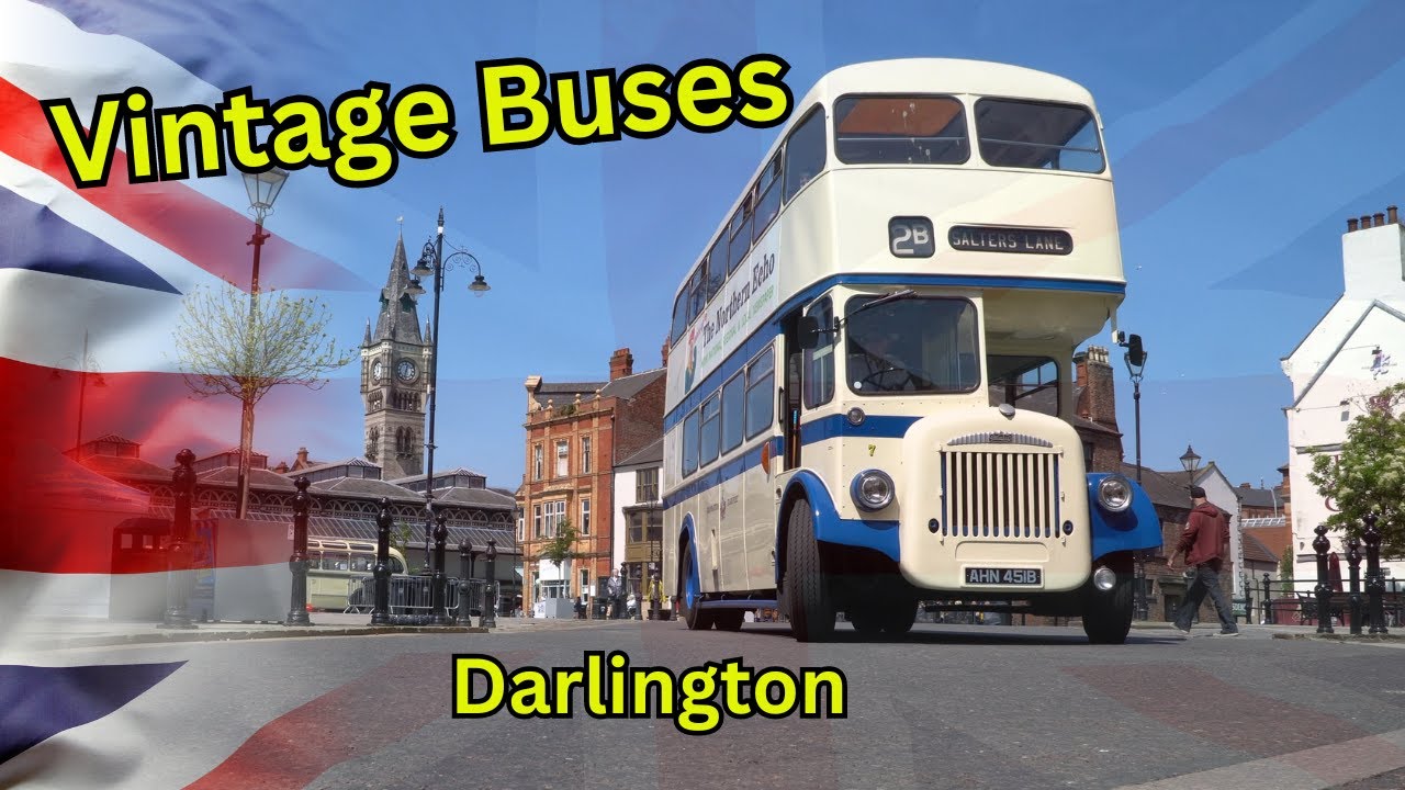 Ride Through Time: Our Amazing Vintage Bus Running Day in Darlington!