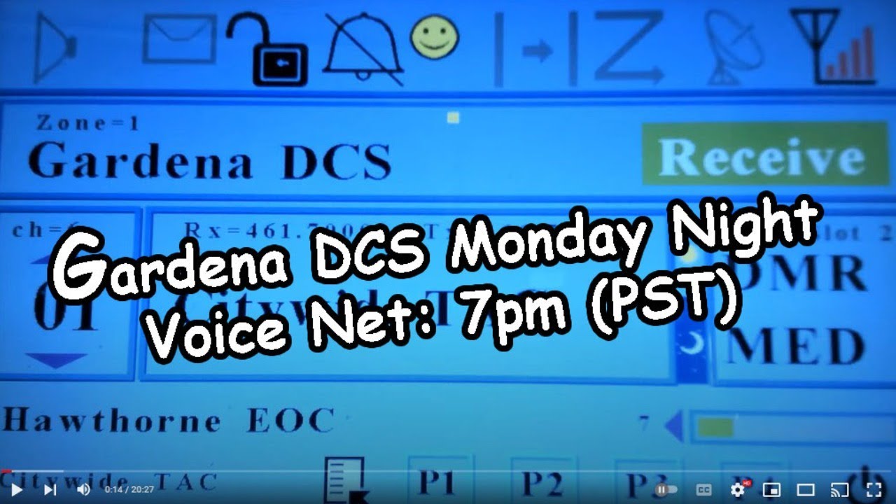 Check into the Gardena DCS Monday Night Net via radio or livestream tonight at 7pm (PST)