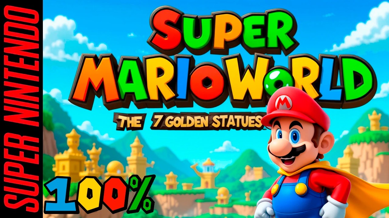 The Secret of the 7 Golden Statues (100% Secret Endings) Super Mario World Hack Rom!