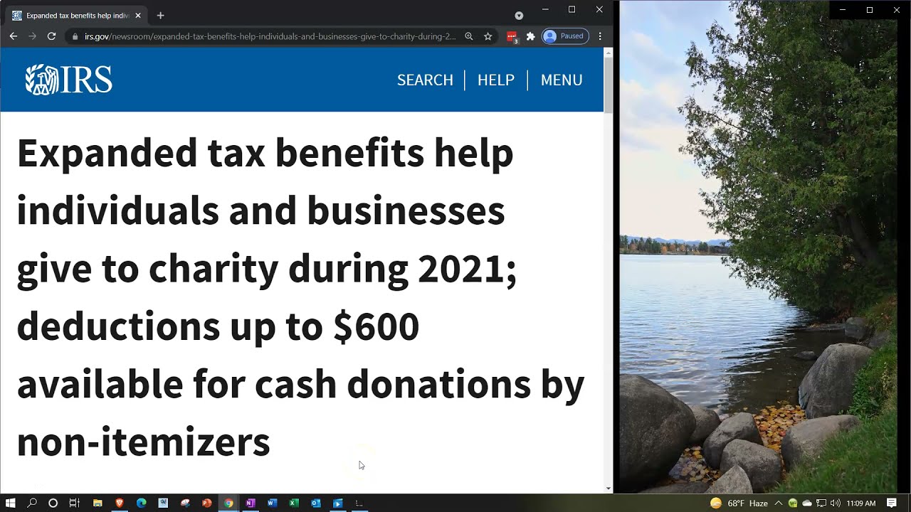Expanded tax benefits help individuals and businesses give to charity during 2021