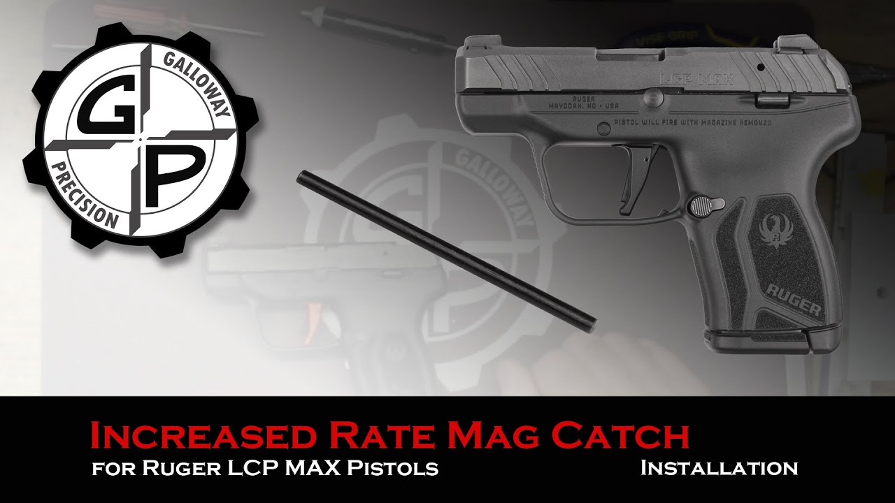Установка пружины магазина Ruger LCP MAX с увеличенной скоростью от Galloway Precision