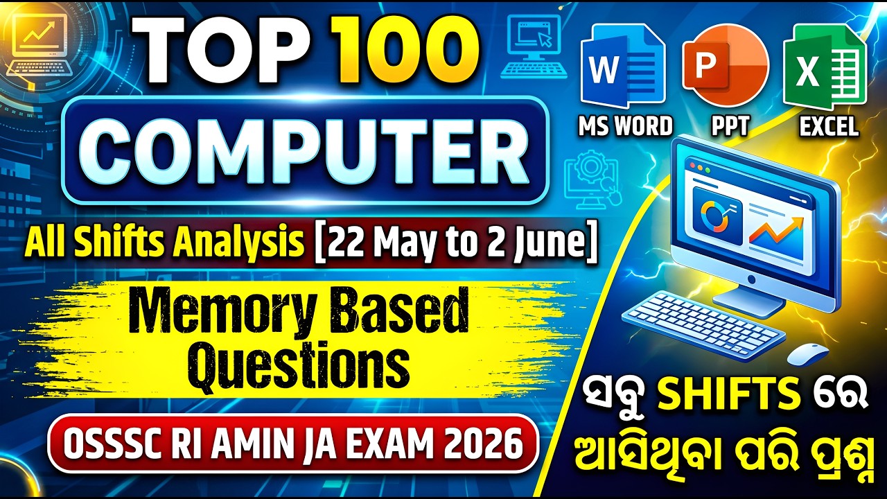 RI Exam Analysis Computer (All Shifts) || RI Exam Analysis Today OSSSC 2026 || Solution Routes