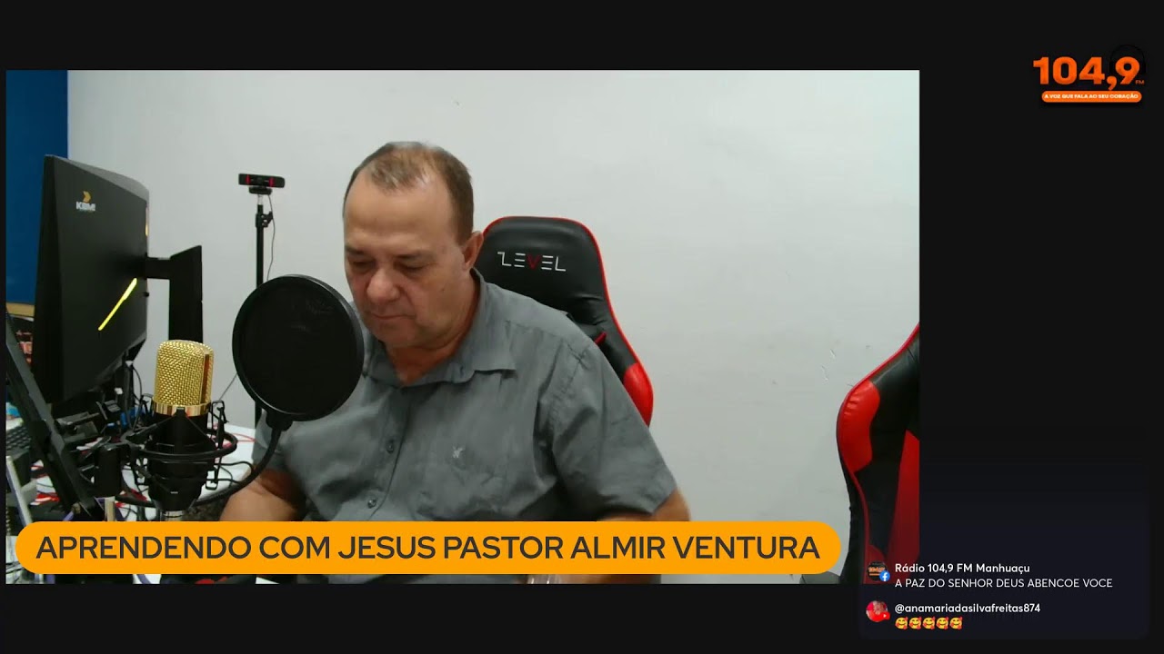 PROGRAMA  APRENDENDO COM JESUS PASTOR WINDERLEI LOPES IGREJA BATISTA  EBENÉZER