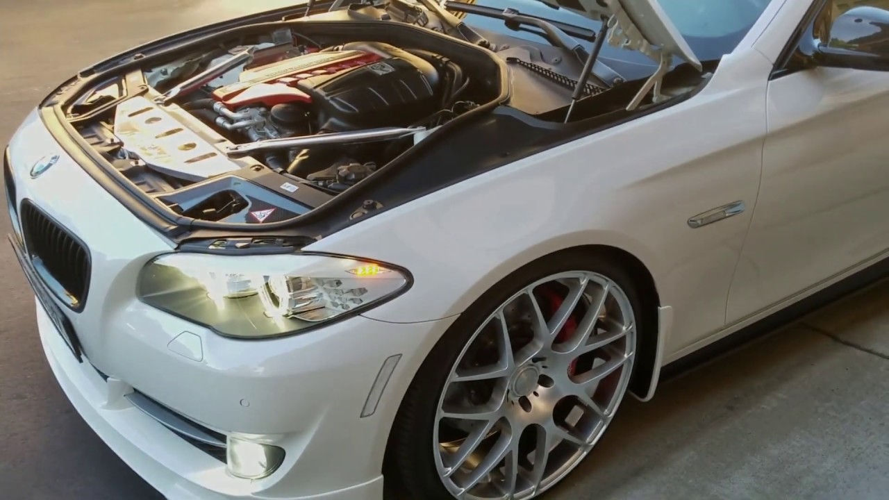 BMW 535i F10 down-pipe installation