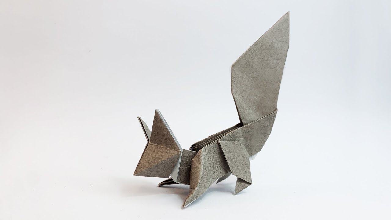 How to make an origami squirrel (Oriol Esteve) - リス折り紙