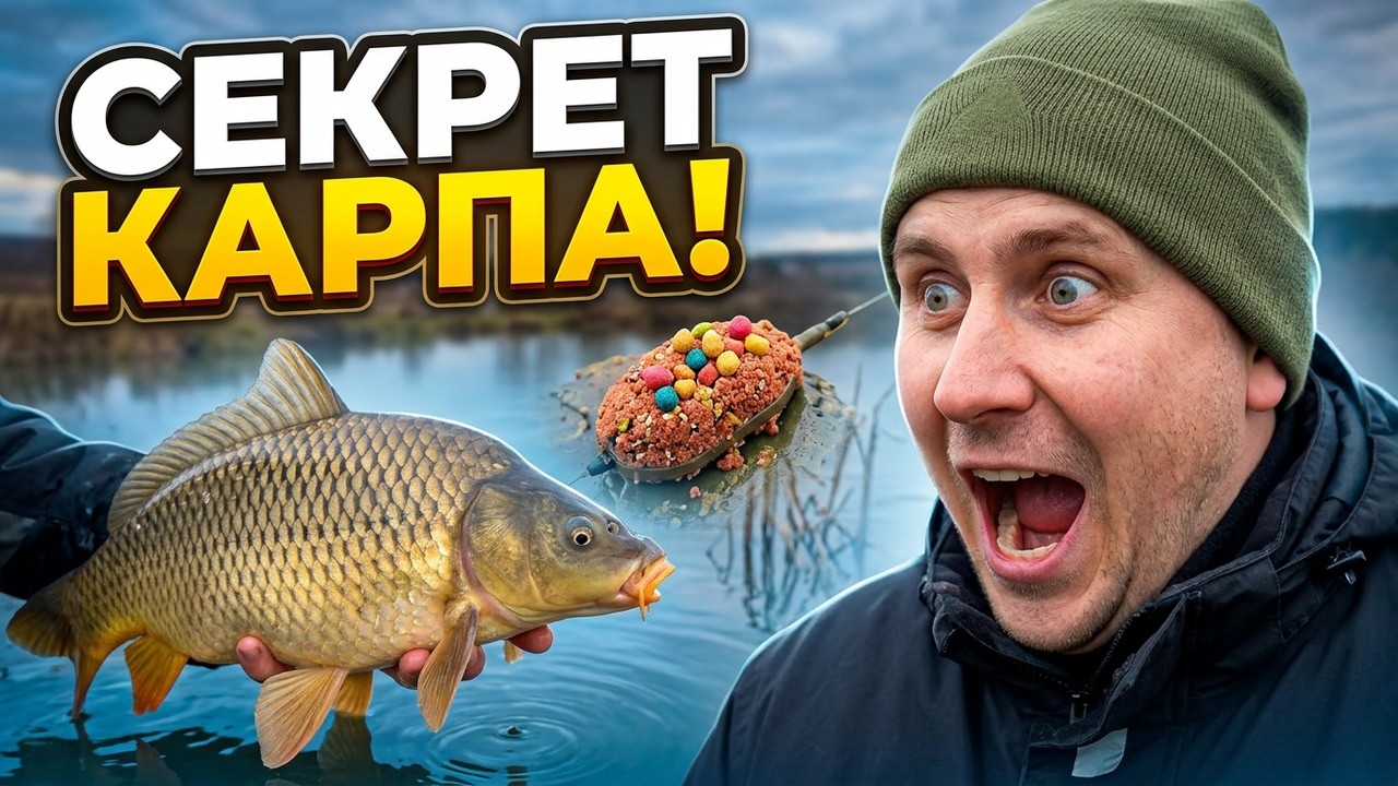 Рыбалка на карпа в холодной воде - флэт фидер работает