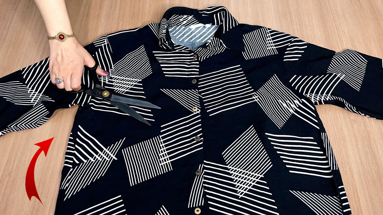 ✅💥 [DIY]Amazing tutorial!Don't throw away old clothes ✂️Sew,cut and sew a new one in just 10 minutes