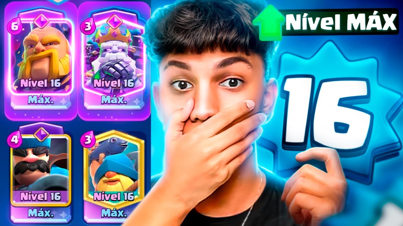 DEIXEI MEU DECK PREFERIDO 100% NÍVEL MÁXIMO NO CLASH ROYALE!