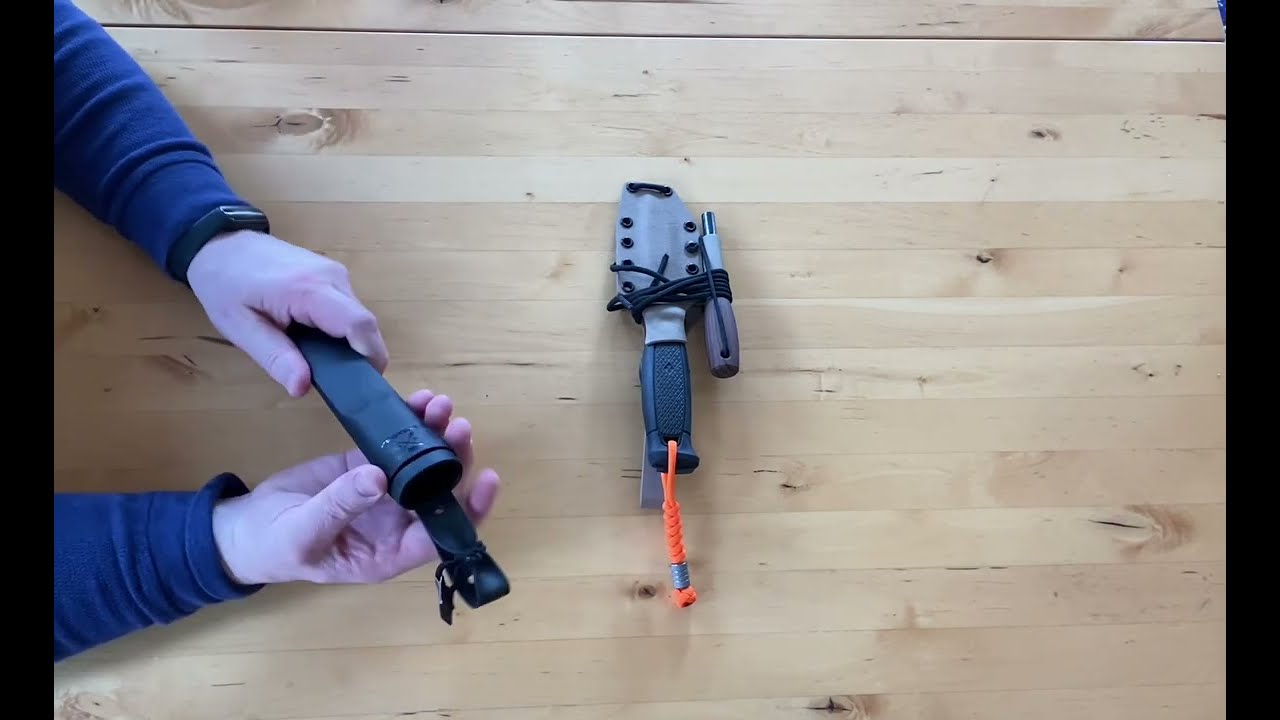 Mora Garberg bushcraft knife:  Custom Kydex sheath by Armoursheaths