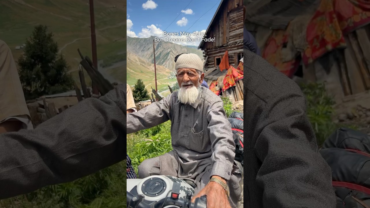 Bones May Ache, But Dreams Don&rsquo;t Fade😢 #himalayan450 #kashmiripeople #puresouls