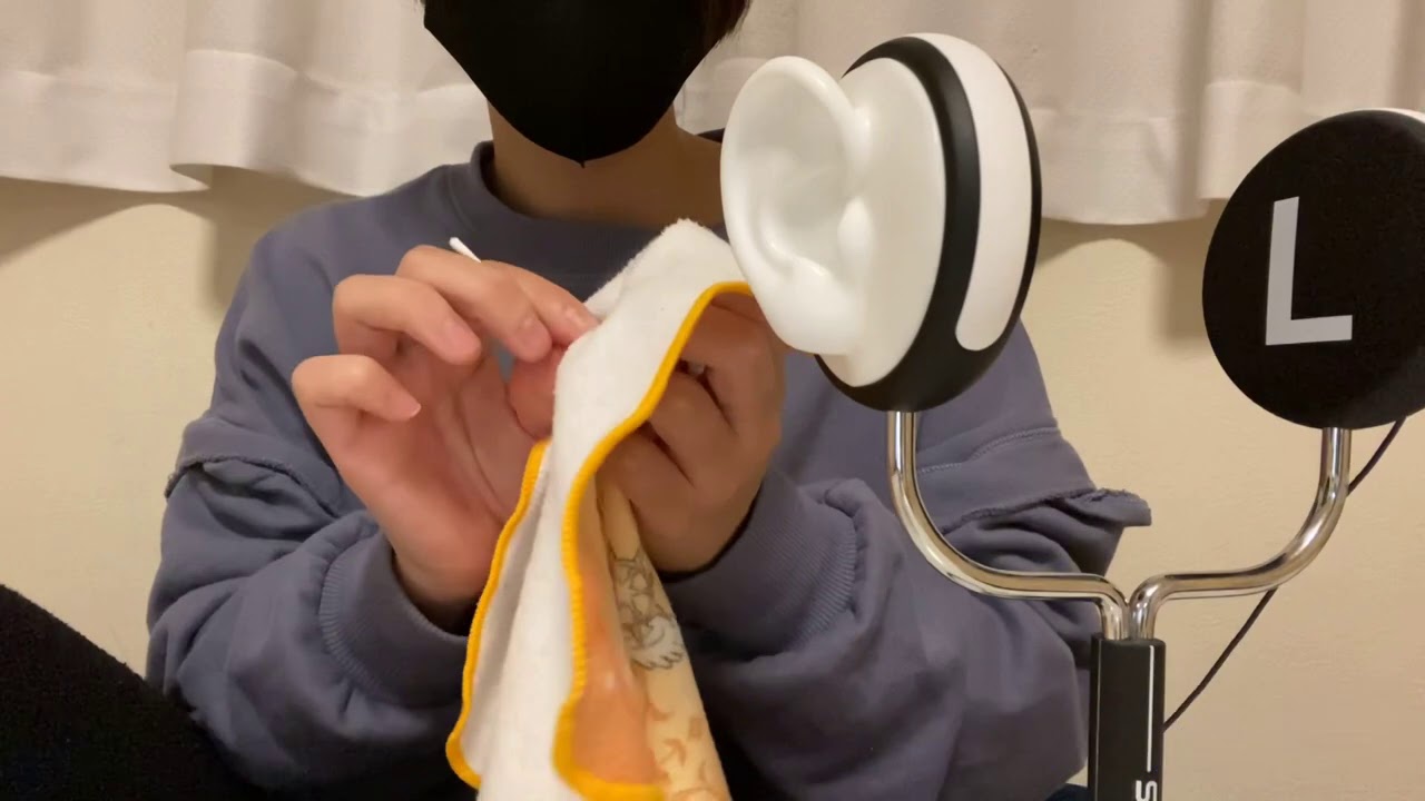 【ASMR】竹耳かき 綿棒 針で耳かきしましたよ！雑耳かき 鼓膜 No Talking