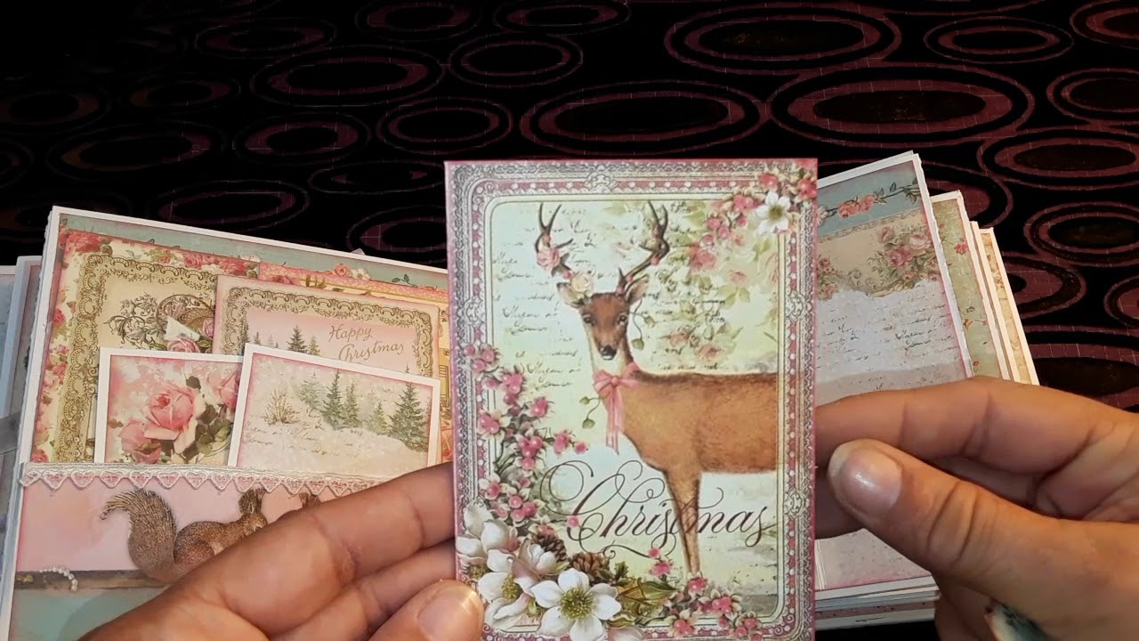 Pink Christmas mini album share..