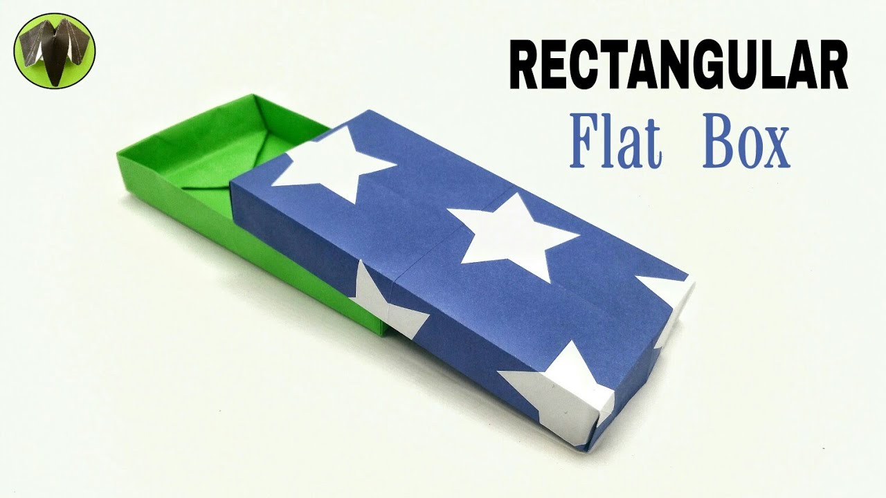Rectangular Flat Box - Origami | DIY | Tutorial by Paper Folds - 837