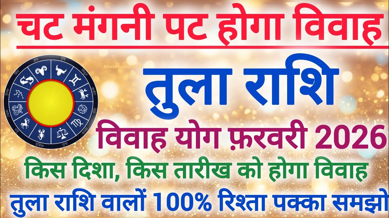 तुला राशि शादी योग 2026 | Libra marriage yog February 2026 | Vivah yog 2026 #shaadi #marriage 