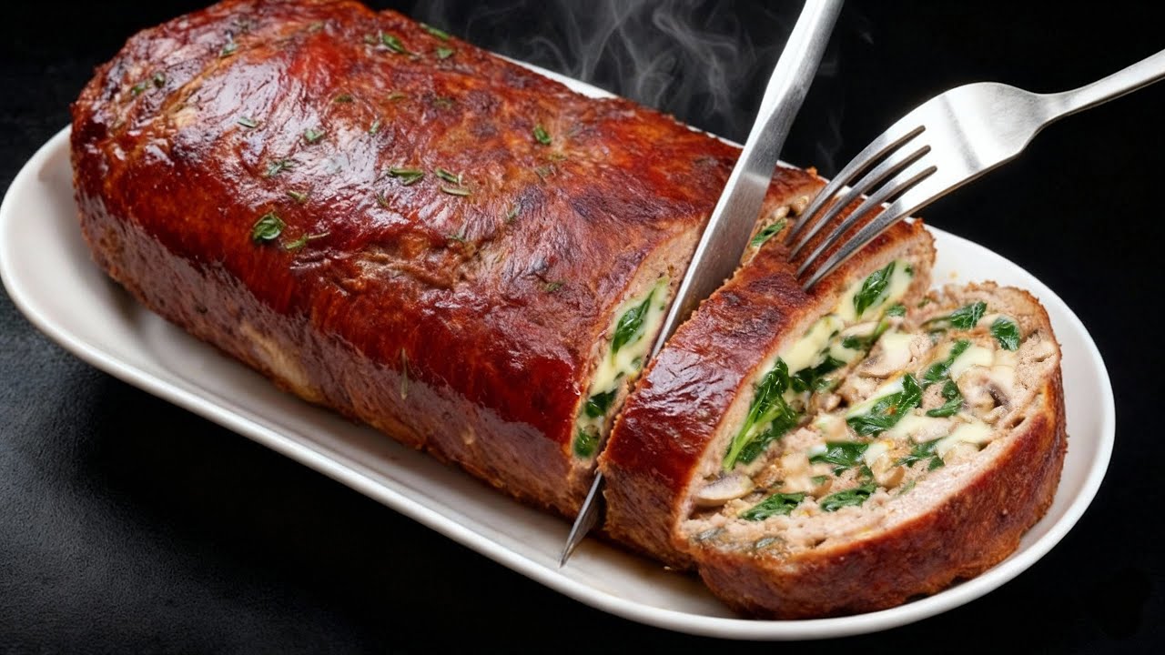 Я нашел этот рецепт мясного рулета в немецком журнале 60-х! 🍖 Рецепт, который понравится вашей семь