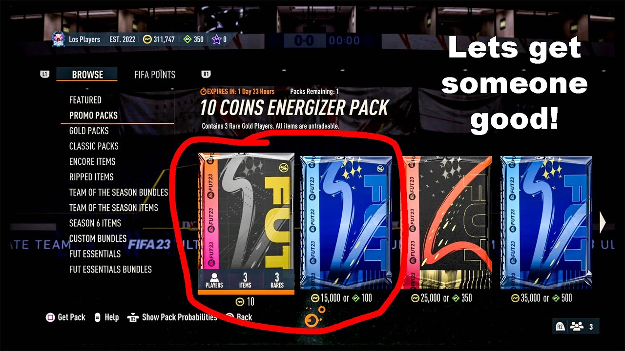 FIFA 23 10 coin + LALIGA TOTS STARTER PACK