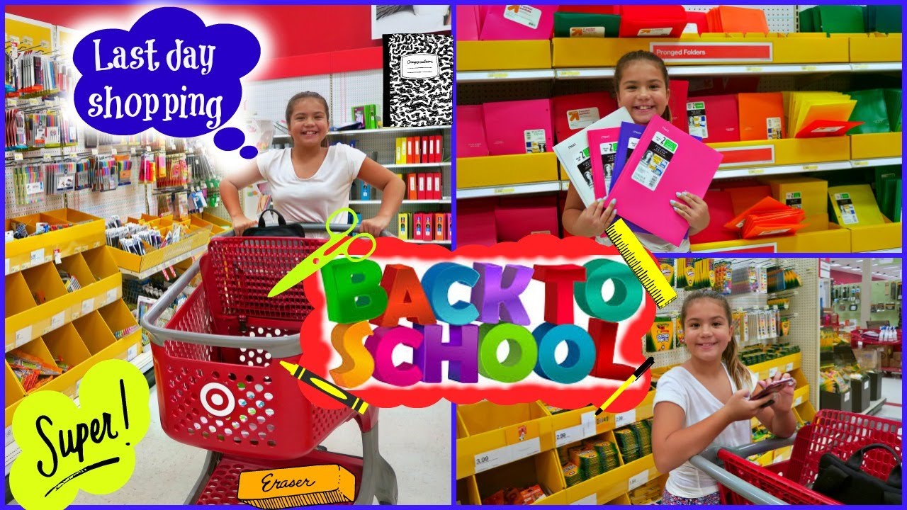 LAST DAY SHOPPING SCHOOL SUPPLIES AT TARGET "ALISSON"